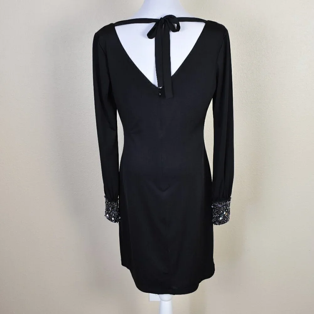 Calvin Klein Formal Sequin Cuff Draped Dress - 8 - Picture 5 of 8